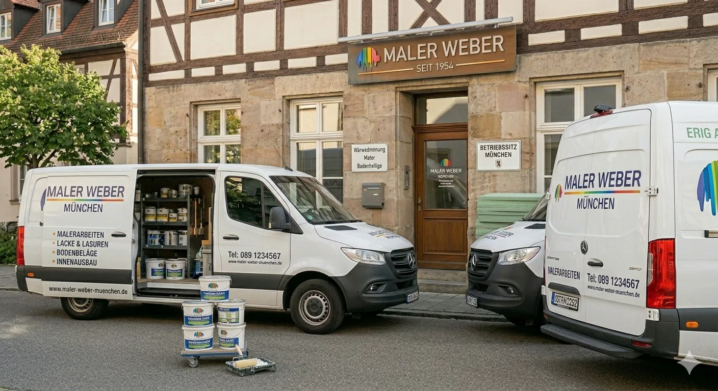 Weber Malerbetrieb Team bei der Arbeit