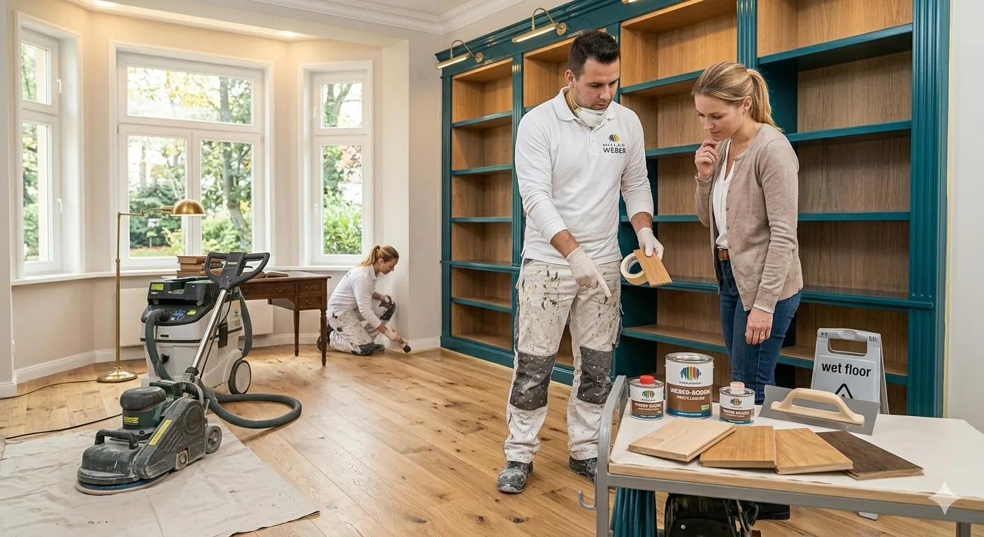 Bodenbeläge – Laminat und Vinyl wird verlegt