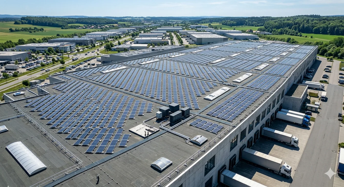 Solaranlage Flachdach München